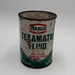 Vintage Texaco Texamatic Fluid Automatic Transmission Power Steering Fluid Can
